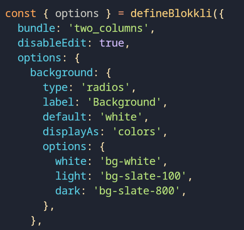 Vue Component of a Blokkli Block with a very long title to test how it renders in the media library grid